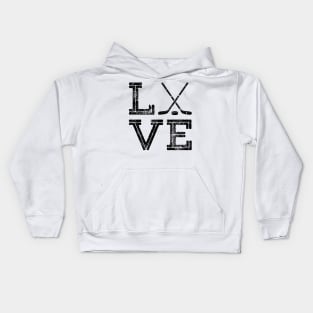 Hockey Love Boys Girls Ice Hockey Kids Hoodie